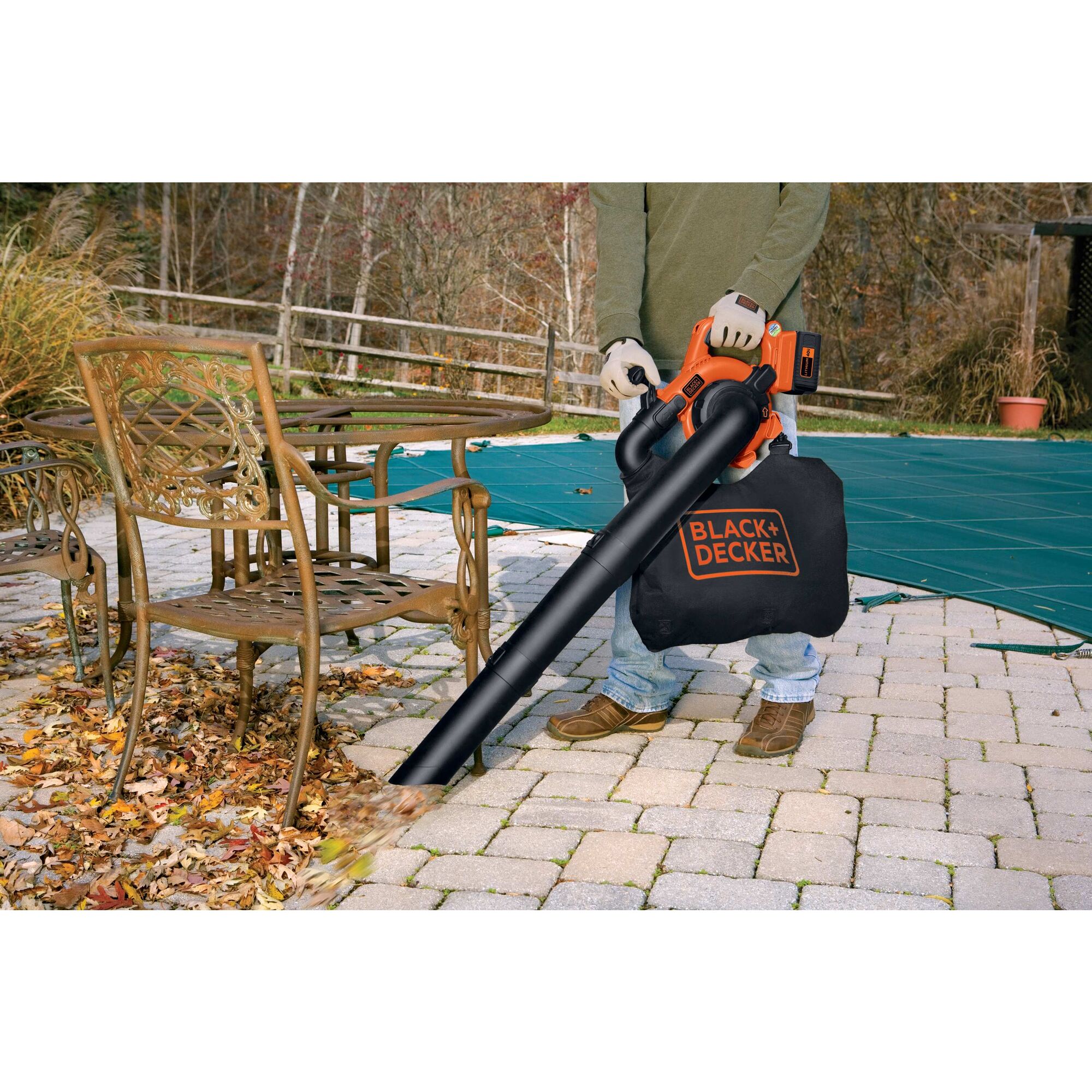 Black and decker leaf deals blower mulcher