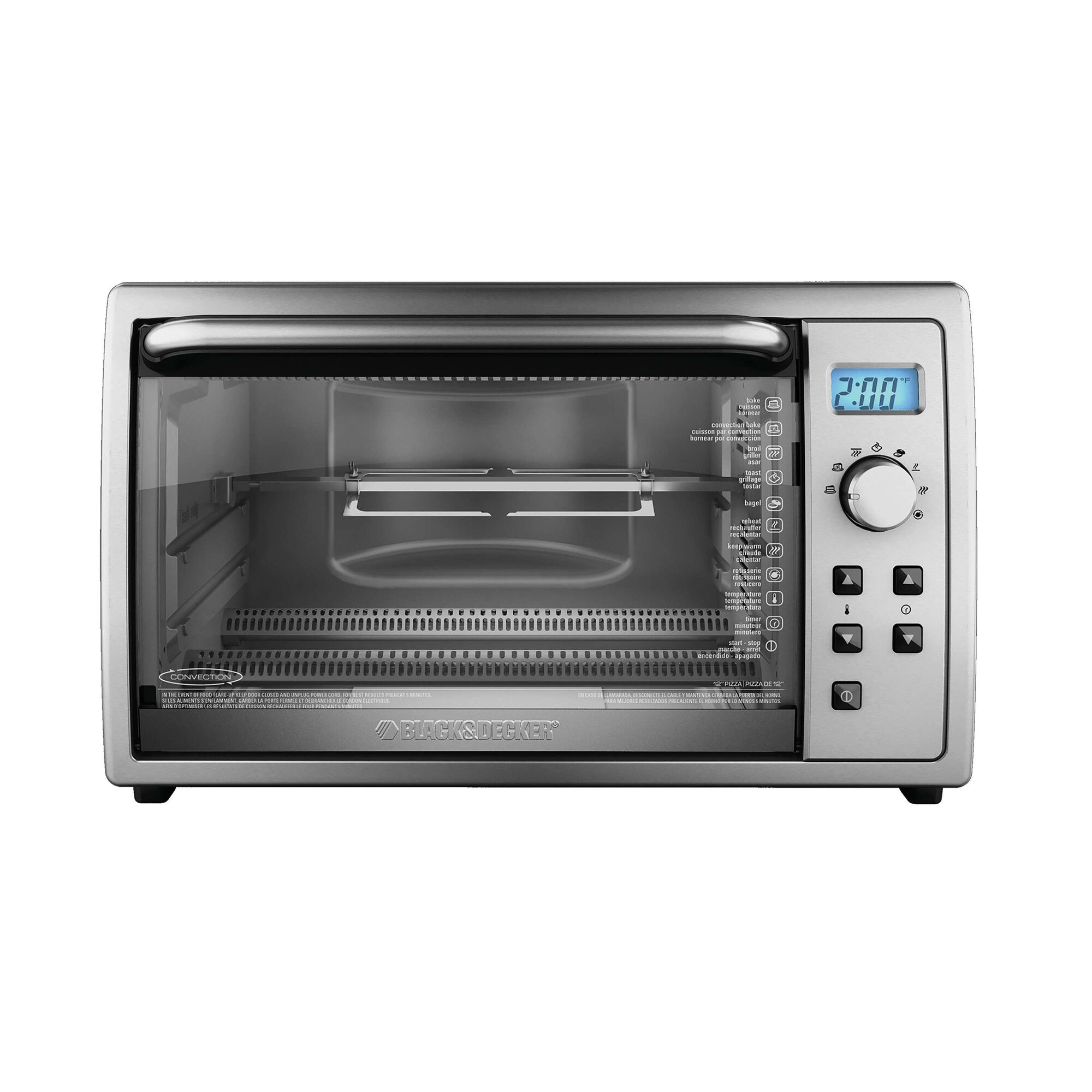 Digital oven clearance toaster