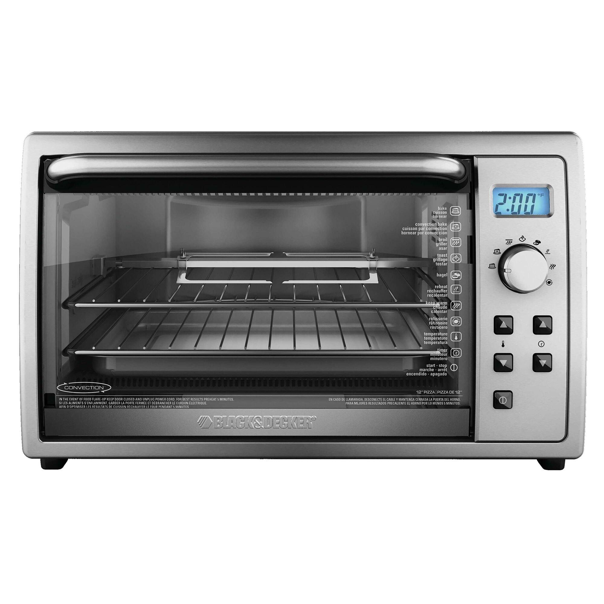 6 Slice Digital Convection Oven with Rotisserie BLACK DECKER