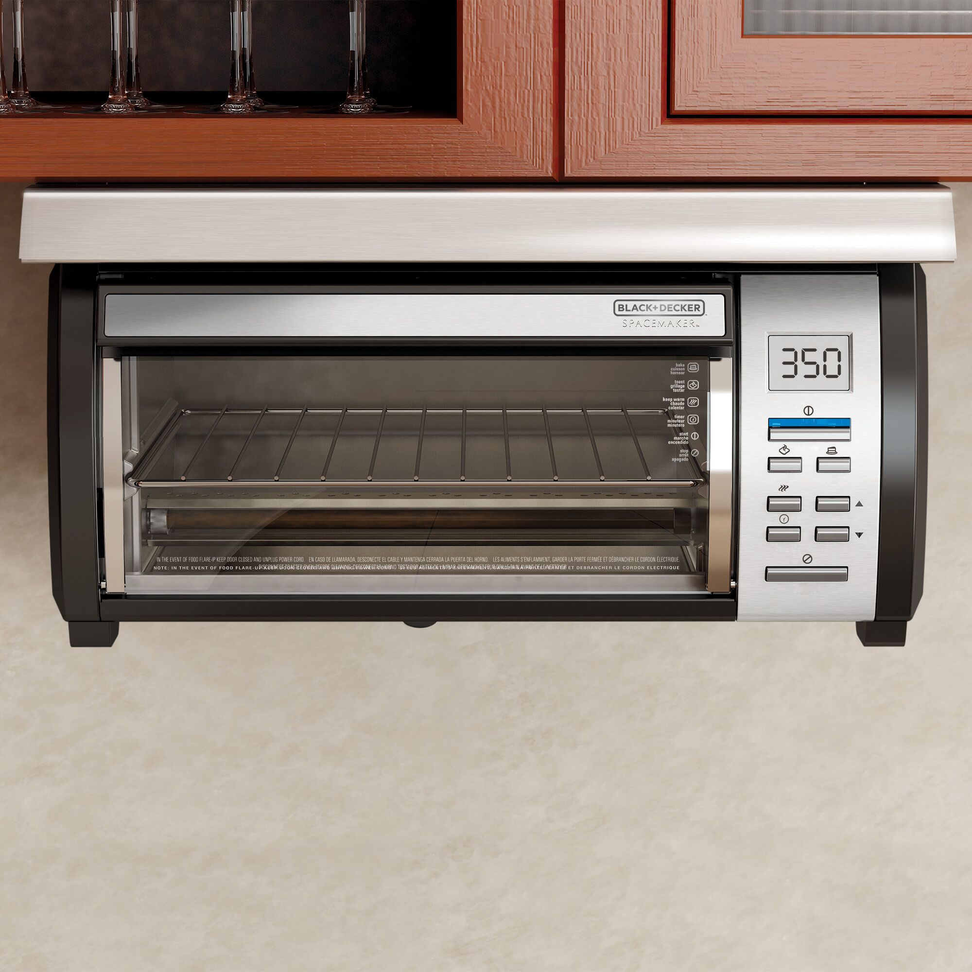 Black and decker 2024 space saver toaster oven